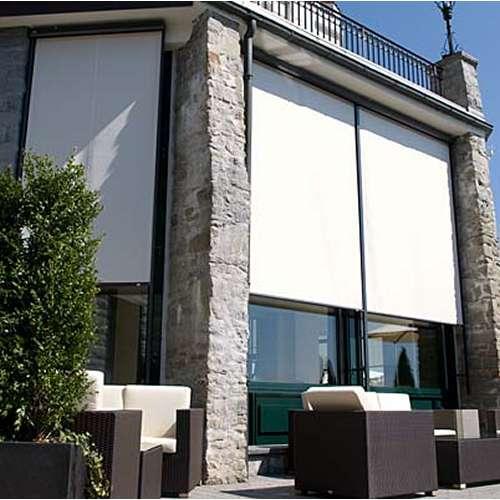 Bạt che nắng tự cuốn màu trắng 0053 Bạt che nắng tự cuốn màu trắng 0053