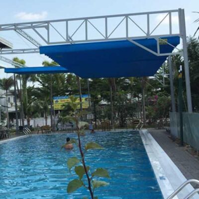 Bạt xếp che nắng mái hiên 0078